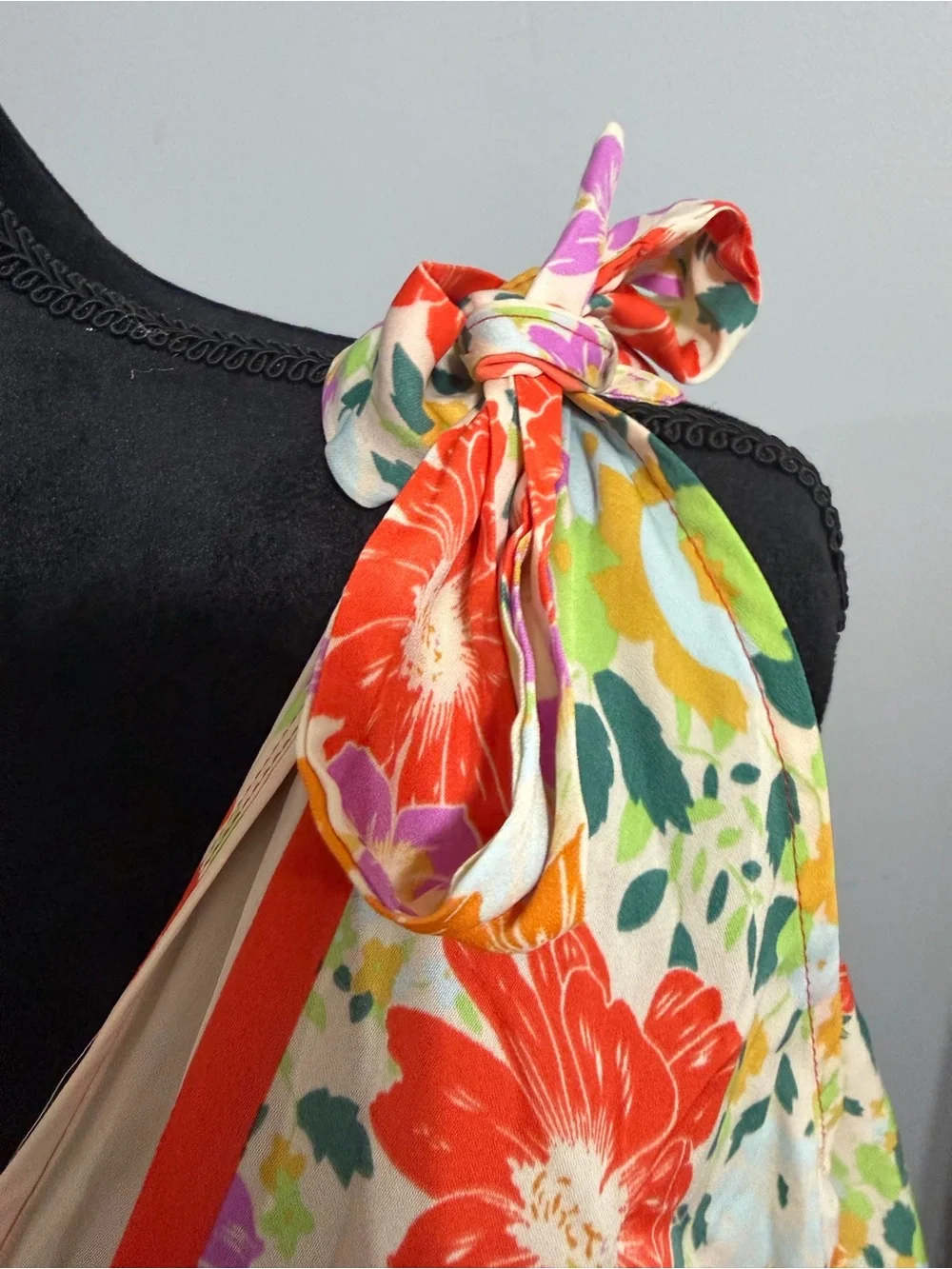 Free People Tied To You Floral Wrap Camisole Patchwork Floral Top